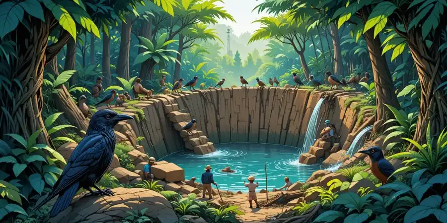 आलसी कव्वा