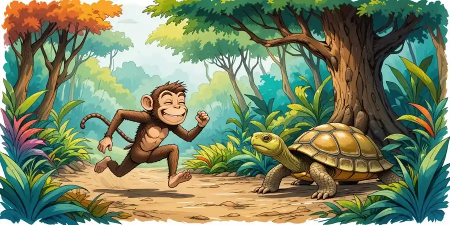 बंदर और कछुआ