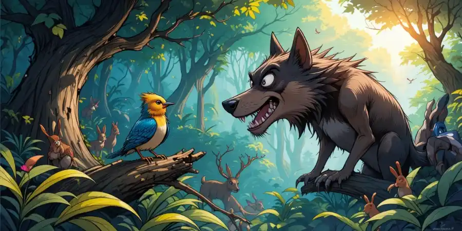 दुष्ट कुत्ता और पक्षी