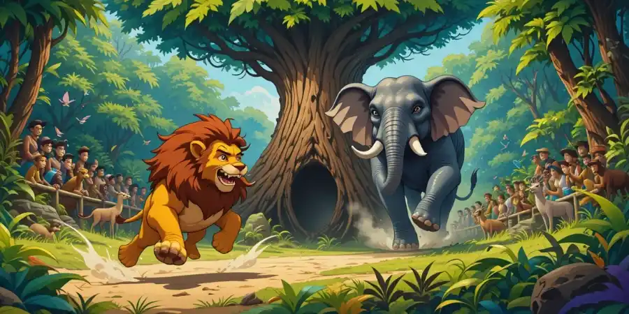 गब्बर सिंह और घमंडी हाथी