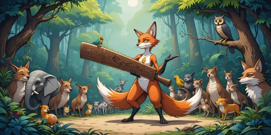 लोमड़ी और आरा