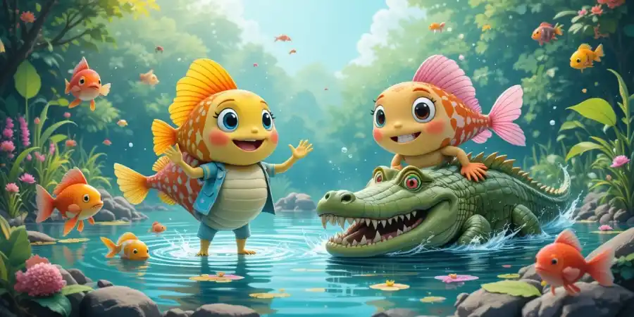 मछली और उनके दोस्त