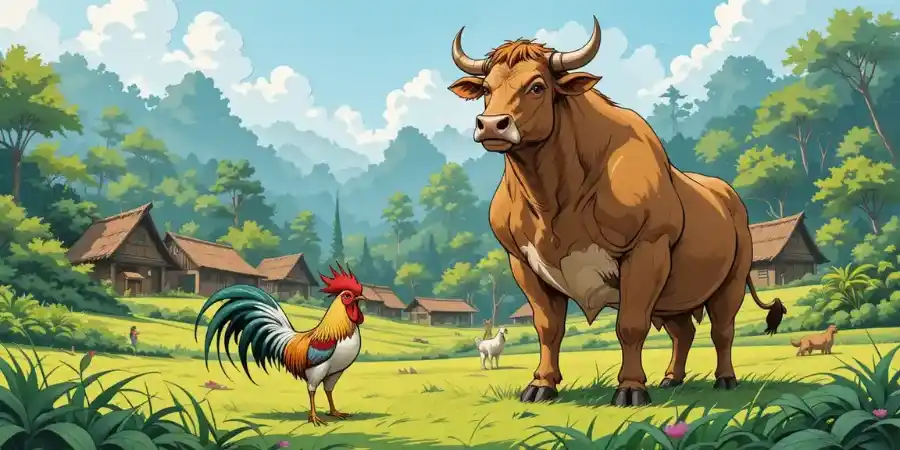 मुर्गी और गाय