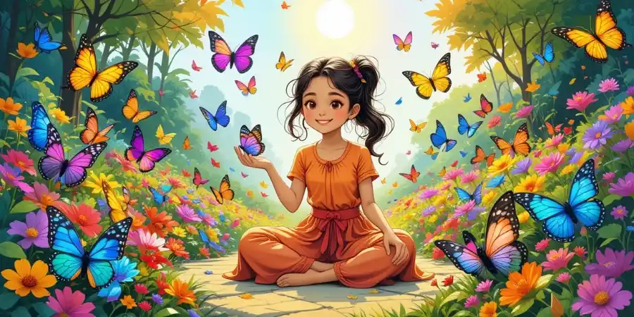 रंग-बिरंगी तितलियाँ