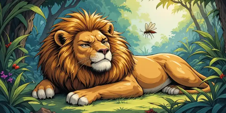 शेर और मच्छर