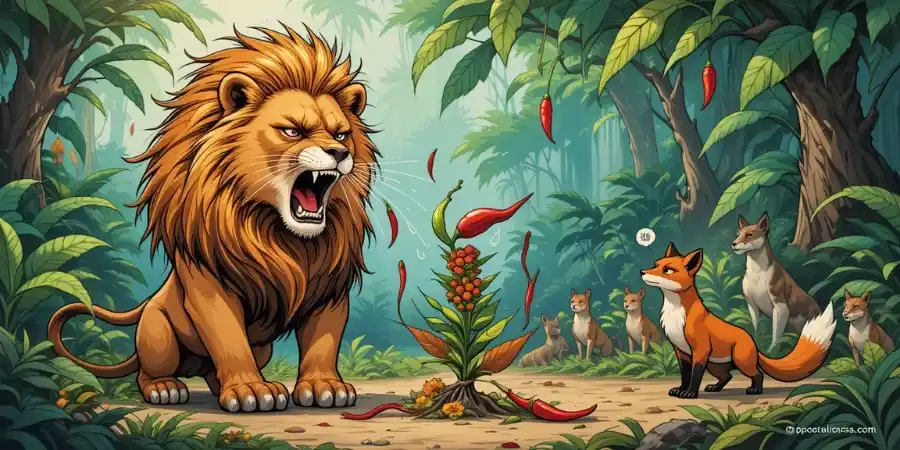 शेर और मिर्ची