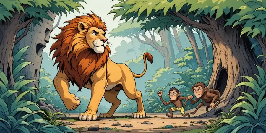 शेर और उसके विरोधी