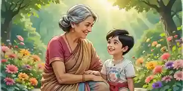 दादी की प्यारी मुस्कान