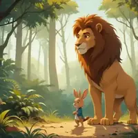 सिंह और उसके मित्र