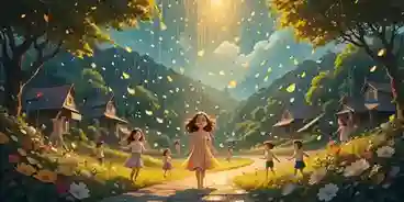 सुनहरी चमचमाती बारिश